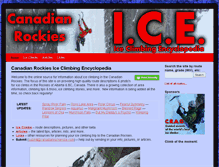 Tablet Screenshot of canadianrockiesice.com